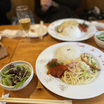 カジュアルふれんちれすとらん・おおの - ポークとサーモンのハーフ