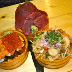 タカマル鮮魚店  - 鷹丸の三桶セット2980円　　2人で満腹になります！