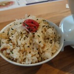 麺処 八貝 - 八貝昆布飯