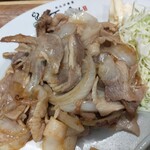 れんげ食堂 Toshu - 生姜焼き、アップ