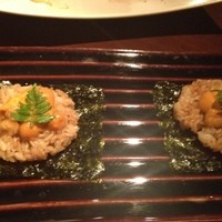 鉄板焼キュイジーヌ バンブー グラッシィ 恵比寿店 - ウニご飯