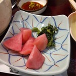 Shounai An - 名物の温海かぶ　甘酸っぱく美味い。