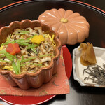 赤坂 菊乃井 - ご飯　アナゴの蒸し寿司