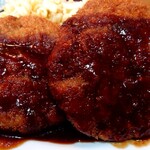 うえむら - メンチカツのアップ