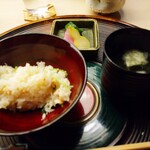 懐石料理 桝田 - 食事（蟹ご飯）