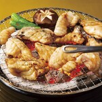 Charcoal-grilled blowfish