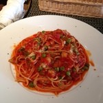 高田馬場 Ristorante En - 野菜のトマトソーススパゲティ
            