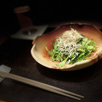 わたべ - ジャコと水菜サラダ　ハーフサイズ