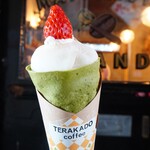 TERAKADO COFFEE - 【2023.01】いちご大福クレープ(レギュラーサイズ・税込1,100円)