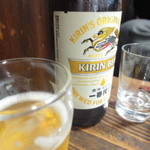 武蔵屋 - ビールは麒麟一番搾り