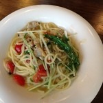 PASTAVOLA - アサリと水菜のオイル系パスタ
