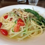 PASTAVOLA - アサリと水菜のオイル系パスタ