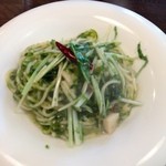 PASTAVOLA - 帆立と水菜の生海苔オイルベースパスタ（香り最高）