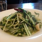 PASTAVOLA - 帆立と水菜の生海苔オイルベースパスタ（香り最高）