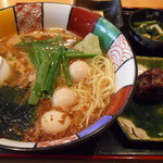 星火 - 星火ラーメンと黒米のおにぎり膳