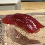 鮨 天使 - 熟成された本鮪漬け（もっちりと旨味がまして美味）