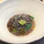 パルコ フィエラ - 余市のキーウイ、岩海苔のスープ