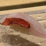 鮨 天使 - 金目鯛（炙りの香ばしさがいいです）