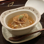 鮨 天使 - 無理言って加えて頂いだ蓮根饅頭