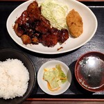 肉めし神丼  - 2022年12月　トンテキング定食　並　1300円