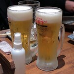 Kyoubashi Robatayaro Ba - スーパードライ生ビール