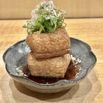 焼鳥 谷口 - 自家製揚げたて厚揚げ