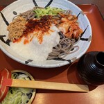 めんぞう和家 - キムとろ納豆そば（冷）をどばそばで