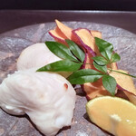 魚貝三昧 げん屋 - とらふぐ白子焼