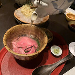 魚貝三昧 げん屋 - 肉茶漬け２