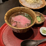 魚貝三昧 げん屋 - 肉茶漬け３