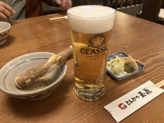 Tonkatsu Tamafuji - サッポロクラシック樽生ビール 650円