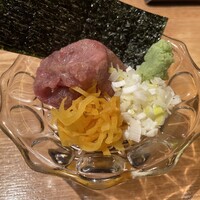 築地青空三代目 大名古屋ビルヂング店 - 中トロ中落ちの一品