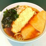 Soutei - きつねうどん￥430＆トッピング(イカ天￥190)　合計￥620