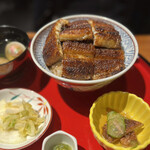 炭焼うな富士 - 同行者の上うなぎ丼