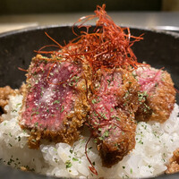 名古屋焼肉きらく - きらく石焼き牛カツカレーセット