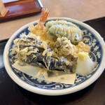 増田屋 - 定食の天ぷら