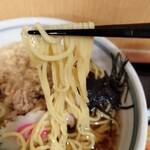 高幡そば - 麺は、中華麺