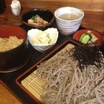 いづも庵 - ざるそば定食 800円