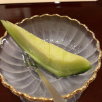 すし繁 - ランチおまかせ７０００円。メロン。