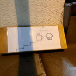 フレグラント - 上り口に置かれた看板