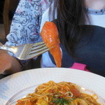Cafe Seri - なすとフレッシュトマトのパスタは大きめのナスやトマトがたっぷり～！！