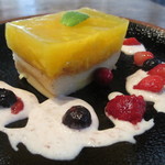 Kamejikan - 豆ふ入りチーズケーキとアップルマンゴーの寒天ゼリーアップ