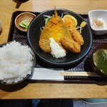 Osakanaya Yoshino - 魚介のフライ盛り定食 950円 ♪