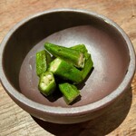 鳥茂 - オクラの糠漬け