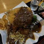 漁師料理 えび満 - 鯵フライカレー　1200円　+　大盛　300円