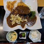 漁師料理 えび満 - 鯵フライカレー　1200円　+　大盛　300円