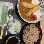 麺ダイニング 凜や - 海老天カレーセット　1,000円