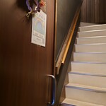 Ginza Nakaji - 階段上り切っちゃって迷いました…階段途中にあるこのドアを開けましょう