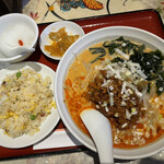 中華居酒屋 彩味園 - ごまタンタン麺+半チャーハンセット