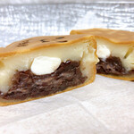 こうまつや もっちり庵 - 断面～♪ おぐらチーーーズ